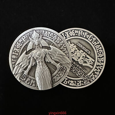 Yu-Gi-Oh! Anime Blue-Eyes White Dragon Relief Coin Metal Coin Collection Gift-image