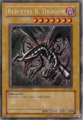 Red-Eyes B. Dragon - BPT-005 - Secret Rare - Limited Edition x1 - Heavily Played-image