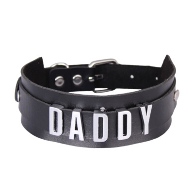 Custom Collar BRAT DIY Pu Leather Cosplay BDSM Gift Chocker Necklace Choker-image