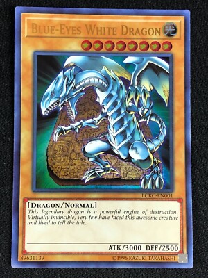 YUGIOH BLUE-EYES WHITE DRAGON LCKC-EN001 ULTRA NM-image