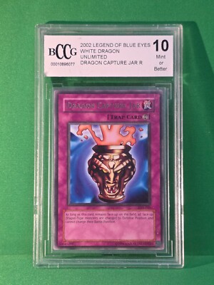 2002 LEGEND OF BLUE EYES WHITE DRAGON UNLIMITED DRAGON CAPTURE JAR BCCG 10-image