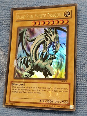 Yu-Gi-Oh! Blue-Eyes White Dragon [LOB-001] Ultra Rare Original Print 🔥 02-03-image