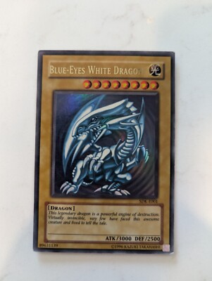 Yugioh Blue-Eyes White Dragon SDK-E001 Ultra Rare Unlimited Light Play-image