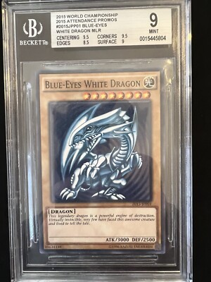 2015 YU-GI-OH! JPN #JPY07 BLUE-EYES WHITE DRAGON BGS 9 MILLENNIUM RARE-image