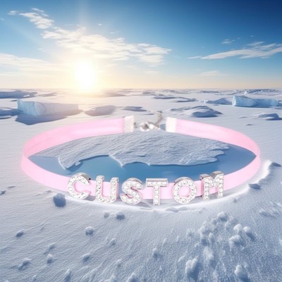 SWEET Pu Leather Collar DIY KEEP CALM Necklace Custom BDSM Gift PROPERTY Choker-image