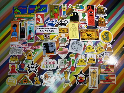 vtg 1990s Toy Machine skateboard sticker - Templeton Thomas Turtle Boy +-image