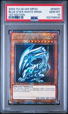 2024 YU-GI-OH! MP24-25TH ANV TIN: DUELING MIRRORS BLUE-EYES WHITE DRAGON PSA 10-image