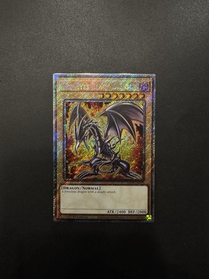 YGO Red-Eyes Black Dragon Platinum Secret  Bandai Art NM Stampede RA04-EN109 -image