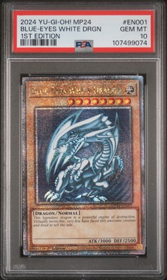 2024 YU-GI-OH! MP24-25TH ANV TIN: DUELING MIRRORS BLUE-EYES WHITE DRAGON PSA 10-image