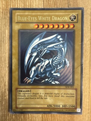 Yu-Gi-Oh! TCG Blue-Eyes White Dragon SDK-001 Ultra Rare DMG-image