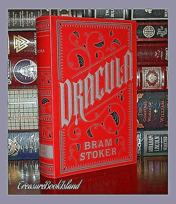 New Dracula by Bram Stoker Horror Soft Leather Bound Deluxe Collectible Classic-image