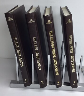 4 Louis L’Amour Leatherette Collection: Rivers The Shadow- Shalako Killoe Used-image