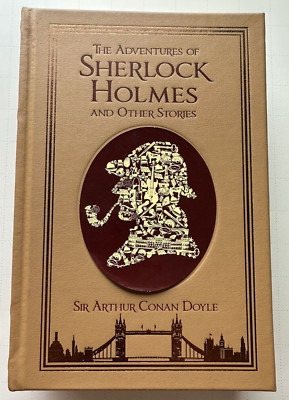 THE ADVENTURES OF SHERLOCK HOLMES Arthur Conan Doyle Leather bound Hardcover-image